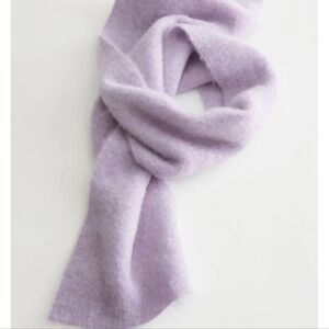 & Other Stories Fluffy Mohair Scarf - lavender